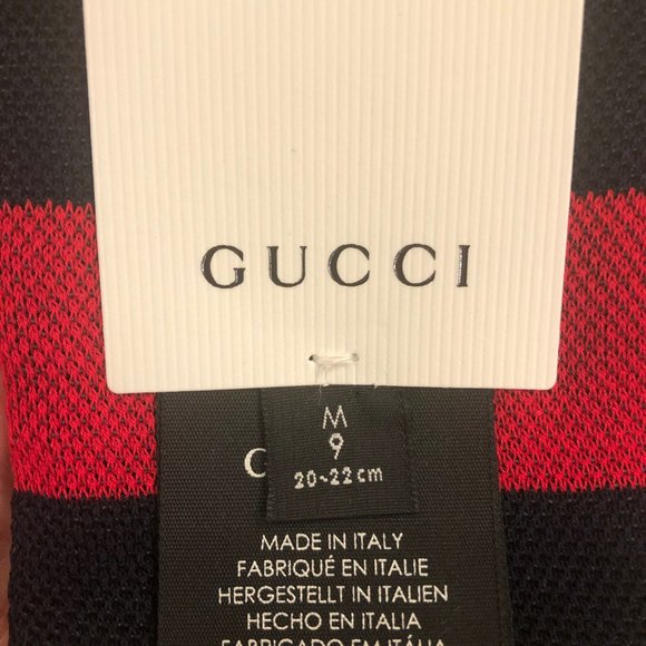 Gucci Mesh Cotton Socks with Web in White NEW WITH TAG - Picture 5 of 5